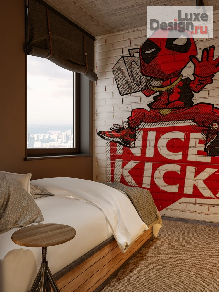 Дизайн интерьера пентхауса "ДВУХУРОВНЕВАЯ КВАРТИРА С ТЕРРАСОЙ "ЮЖНЫЕ КВАРТАЛЫ"" (фото 7)