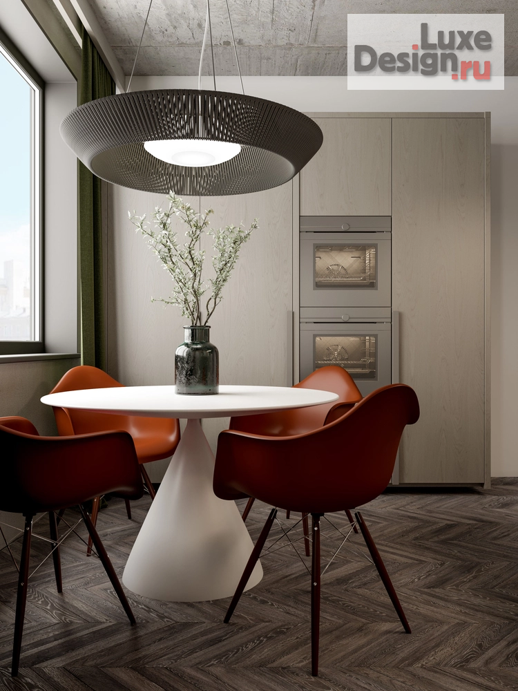 Дизайн интерьера пентхауса "ДВУХУРОВНЕВАЯ КВАРТИРА С ТЕРРАСОЙ "ЮЖНЫЕ КВАРТАЛЫ"" (фото 4)