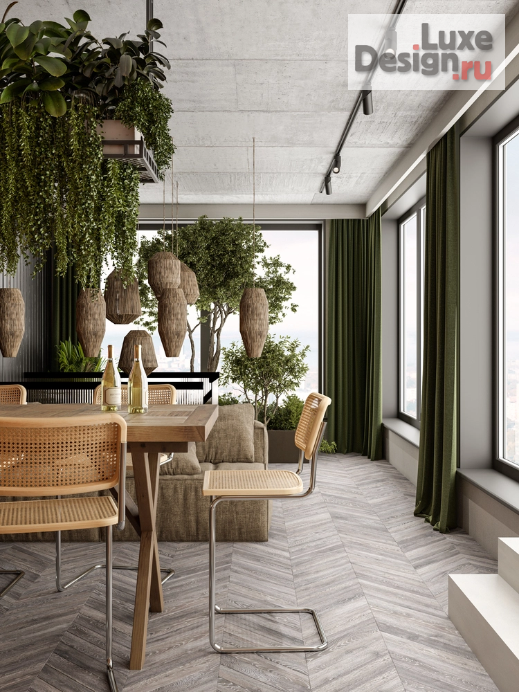 Дизайн интерьера пентхауса "ДВУХУРОВНЕВАЯ КВАРТИРА С ТЕРРАСОЙ "ЮЖНЫЕ КВАРТАЛЫ"" (фото 20)