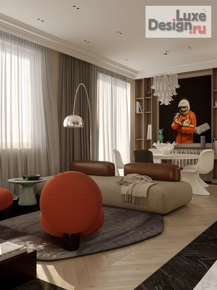 Дизайн интерьера пентхауса "пентхаус Южные кварталы " (фото 13)