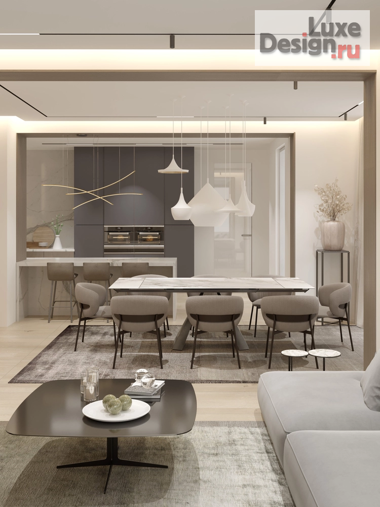 Дизайн интерьера коттеджа "Проект загородного дома КП Золотой Карп" (фото 7)