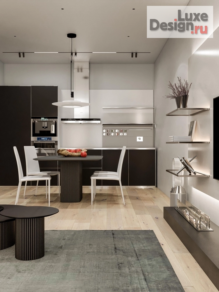 Дизайн интерьера двухкомнатной квартиры "Современный интерьер клубный дом «На Хохрякова»" (фото 5)