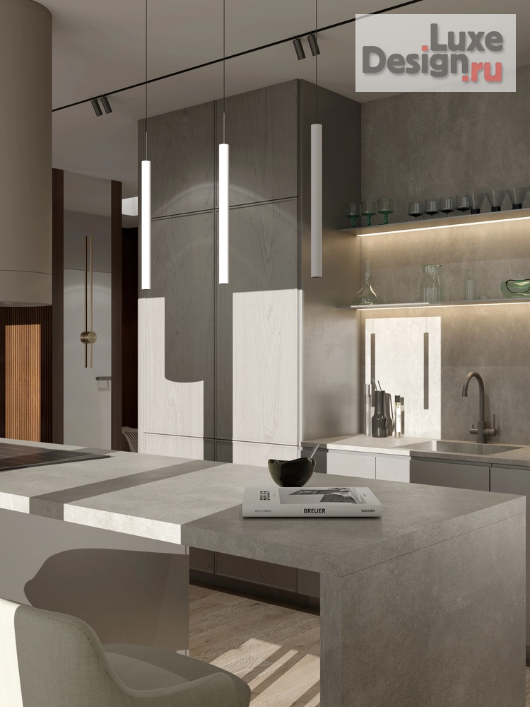 Дизайн интерьера пентхауса "ДВУХУРОВНЕВЫЙ ПЕНТХАУС ЖИЛОЙ РАЙОН «ЮЖНЫЕ КВАРТАЛЫ»" (фото 16)