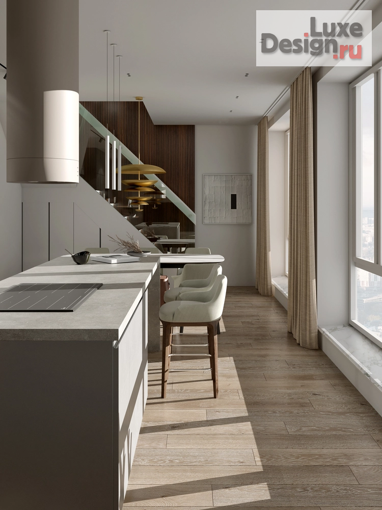 Дизайн интерьера пентхауса "ДВУХУРОВНЕВЫЙ ПЕНТХАУС ЖИЛОЙ РАЙОН «ЮЖНЫЕ КВАРТАЛЫ»" (фото 13)