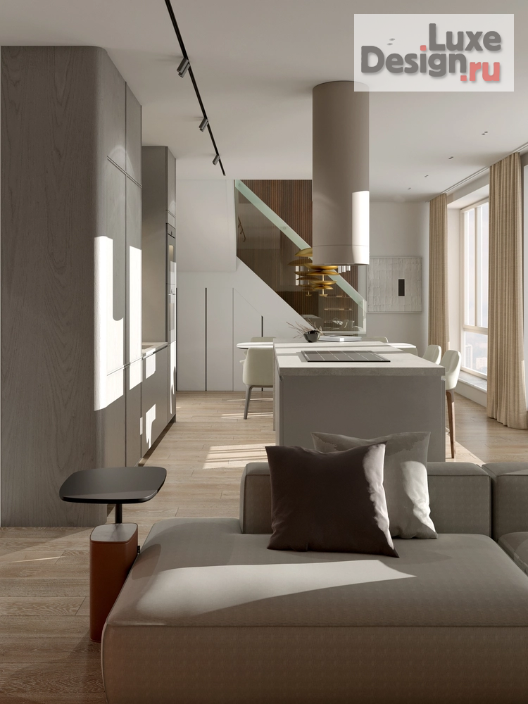 Дизайн интерьера пентхауса "ДВУХУРОВНЕВЫЙ ПЕНТХАУС ЖИЛОЙ РАЙОН «ЮЖНЫЕ КВАРТАЛЫ»" (фото 12)