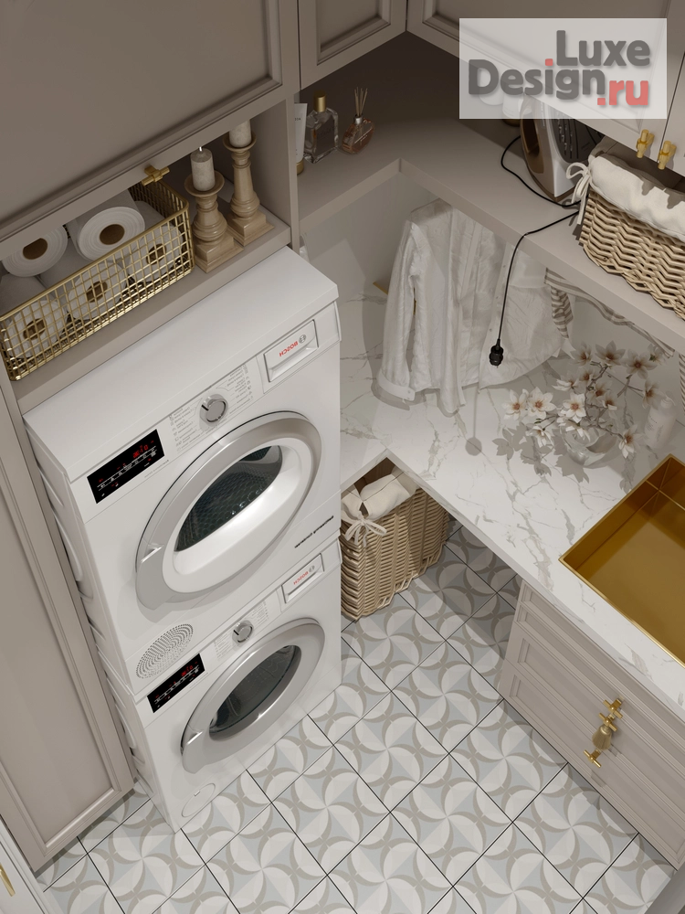 Дизайн интерьера трехкомнатной квартиры "КВАРТИРА 75 КВ.М. ЖК НЕСКУЧНЫЙ САД" (фото 16)