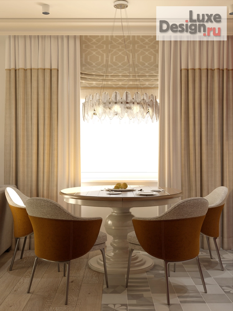 Дизайн интерьера трехкомнатной квартиры "КВАРТИРА 75 КВ.М. ЖК НЕСКУЧНЫЙ САД" (фото 5)