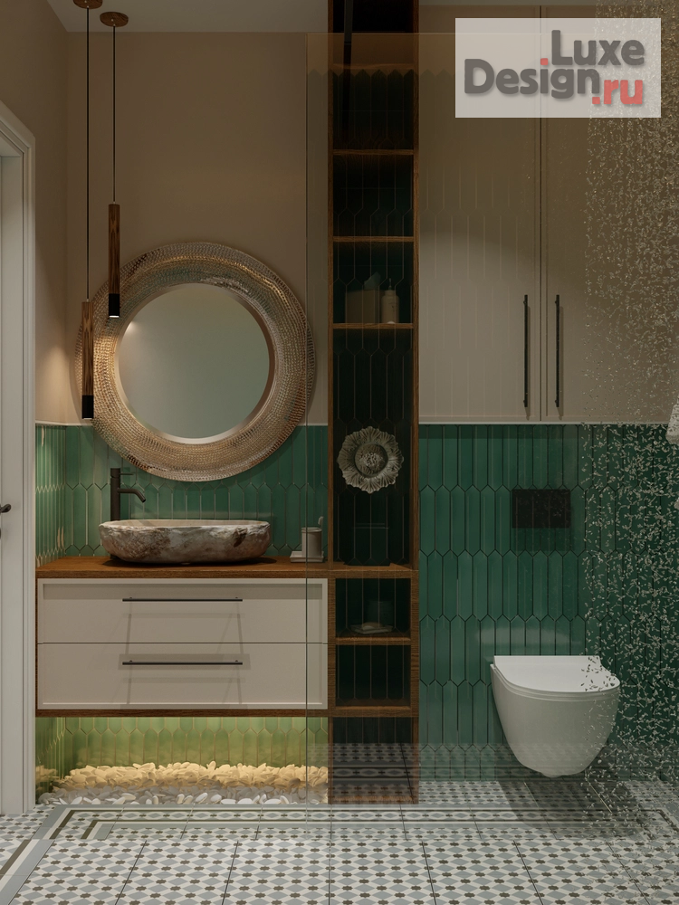 Дизайн интерьера трехкомнатной квартиры "КВАРТИРА 75 КВ.М. ЖК НЕСКУЧНЫЙ САД" (фото 9)