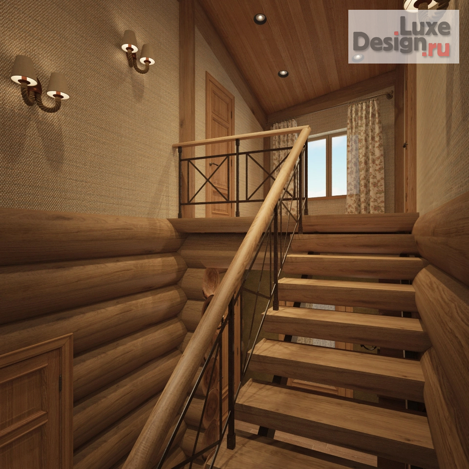 Дизайн интерьера коттеджа "ЕДИНЕНИЕ С ПРИРОДОЙ" (фото 16)