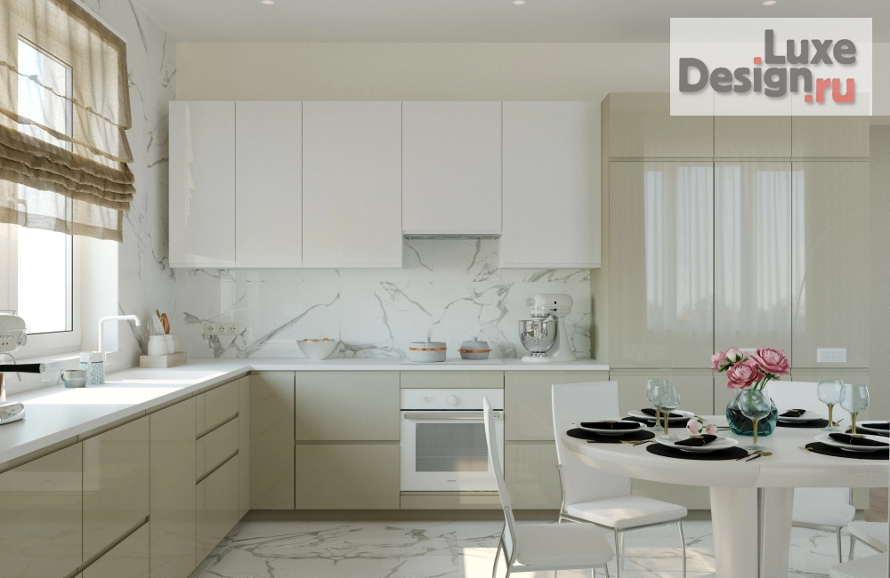 Дизайн интерьера коттеджа "Светлый интерьер загородного дома" (фото 19)