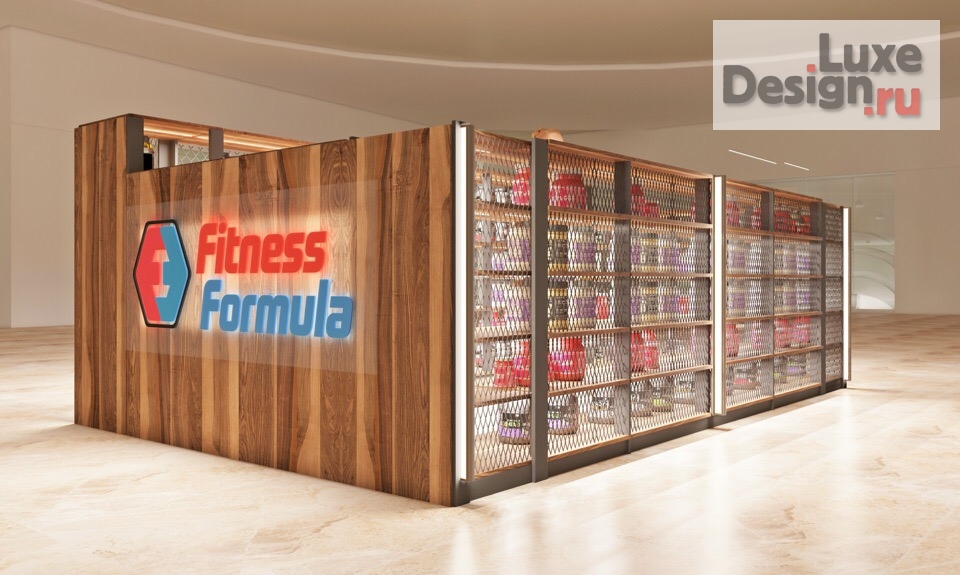 Дизайн интерьера шоу-рума "Проект островка в ТЦ спортивного питания" (фото 7)