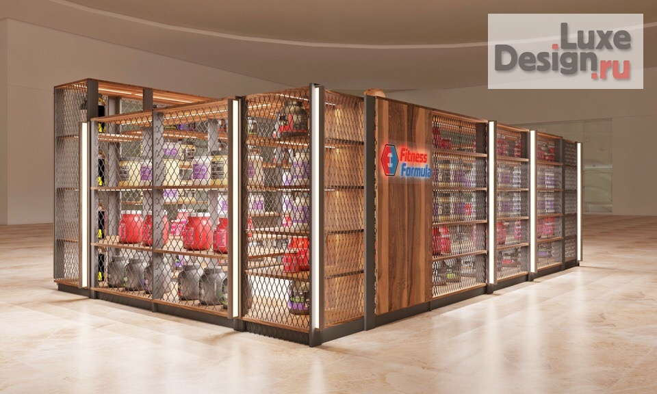 Дизайн интерьера шоу-рума "Проект островка в ТЦ спортивного питания" (фото 15)