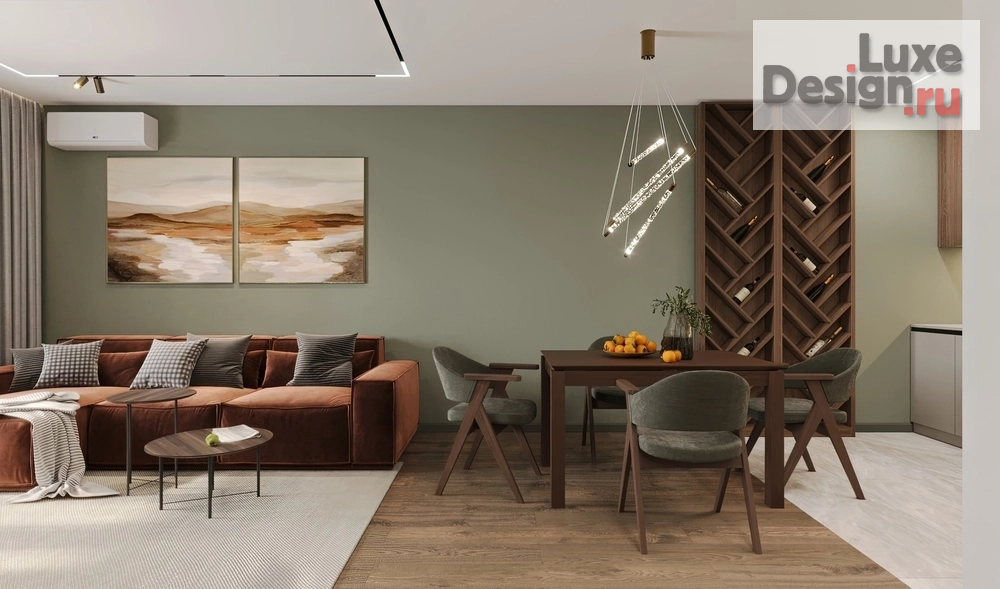 Дизайн интерьера трехкомнатной квартиры "ЖР ИЗУМРУДНЫЙ БОР. Квартира 81 м2, г. Екатеринбург" (фото 5)