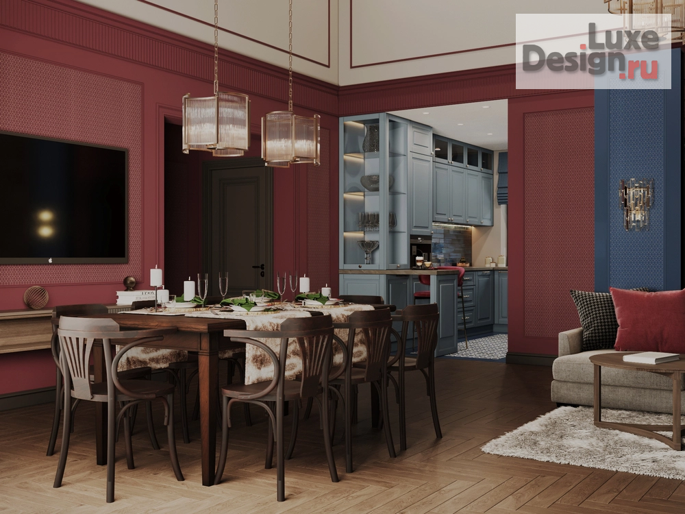 Дизайн интерьера коттеджа "пос. ЧЕРНОИСТОЧИНСК. Дом 130 м2" (фото 2)