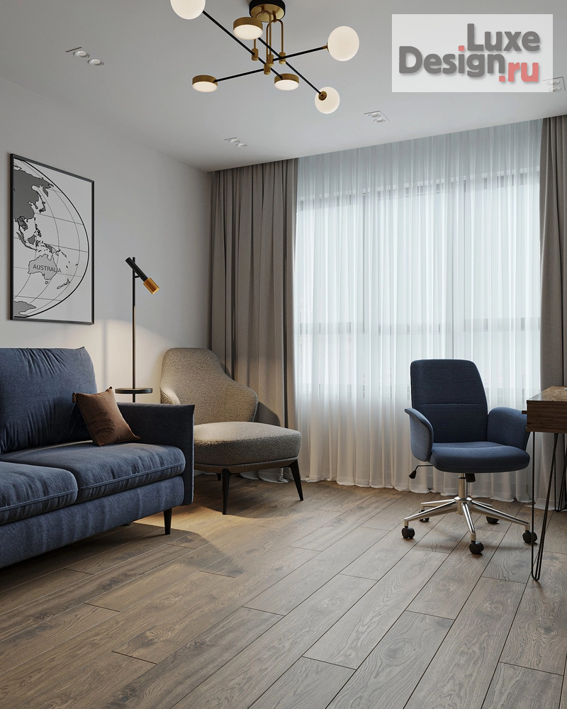 Дизайн интерьера трехкомнатной квартиры "ЖР ИЗУМРУДНЫЙ БОР. Квартира 81 м2, г. Екатеринбург" (фото 23)