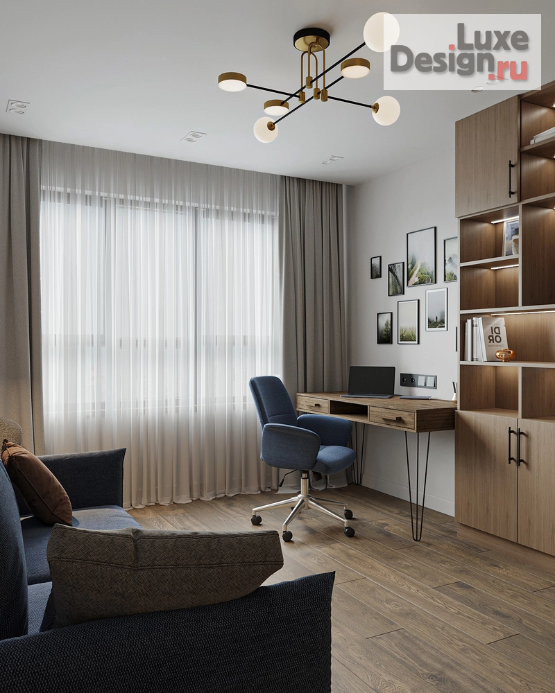 Дизайн интерьера трехкомнатной квартиры "ЖР ИЗУМРУДНЫЙ БОР. Квартира 81 м2, г. Екатеринбург" (фото 25)