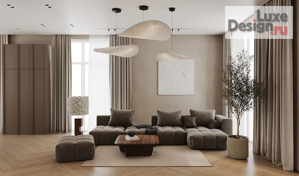 Дизайн интерьера загородного дома "КП ЗАПОВЕДНИК. ЖУРАВЛИ. Дом 212 м2" (фото 7)