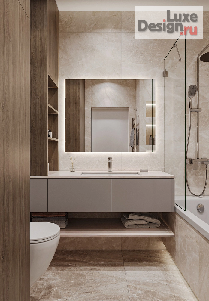 Дизайн интерьера трехкомнатной квартиры "ЖР ИЗУМРУДНЫЙ БОР. Квартира 81 м2, г. Екатеринбург" (фото 32)