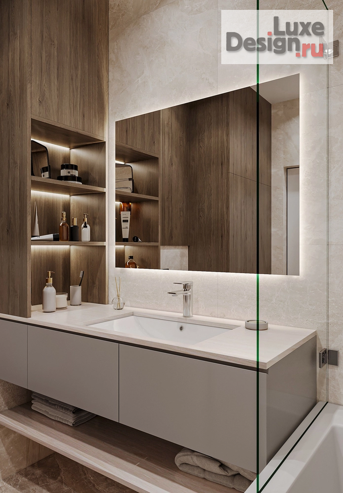 Дизайн интерьера трехкомнатной квартиры "ЖР ИЗУМРУДНЫЙ БОР. Квартира 81 м2, г. Екатеринбург" (фото 33)