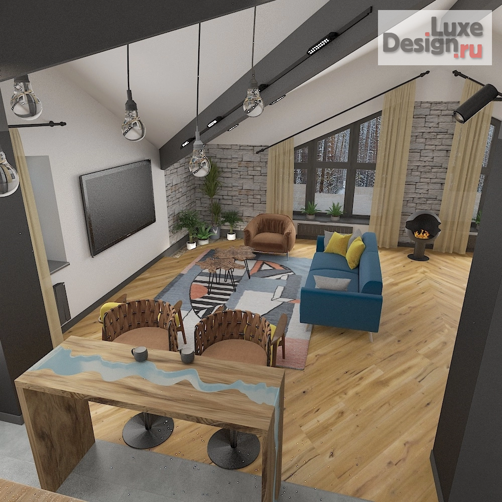 Дизайн интерьера кабинета "Архитектурно -Интерьерная студия КомфортА *** Кабинет в загородном доме" (фото 12)