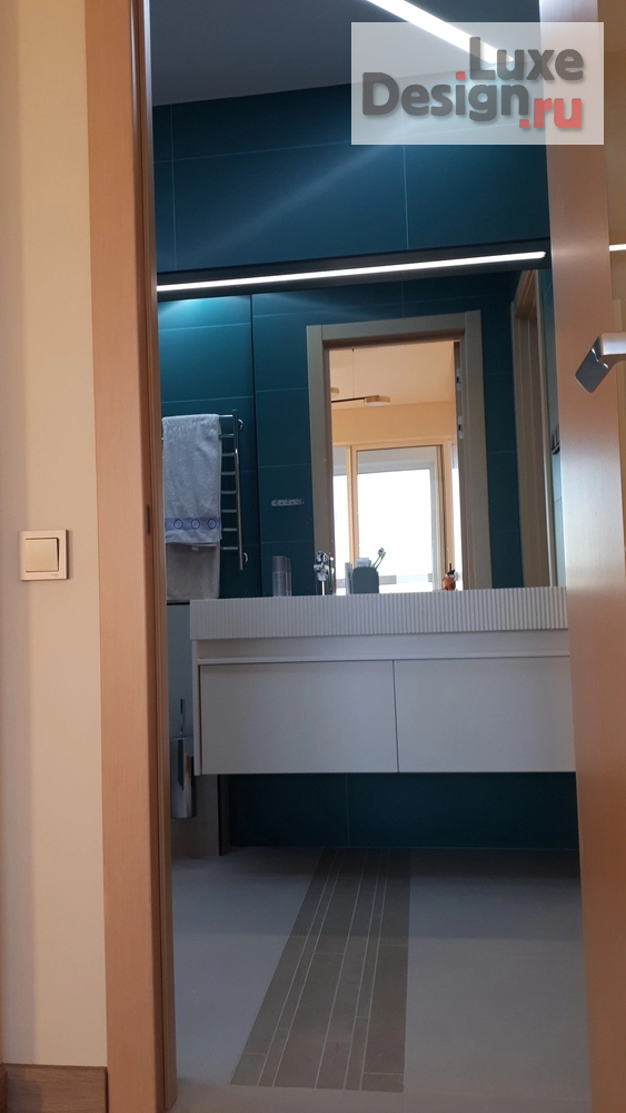 Дизайн интерьера ванной "Архитектурно -Интерьерная студия КомфортА ** Дизайн интерьера санузлов  в  городской квартире " (фото 3)