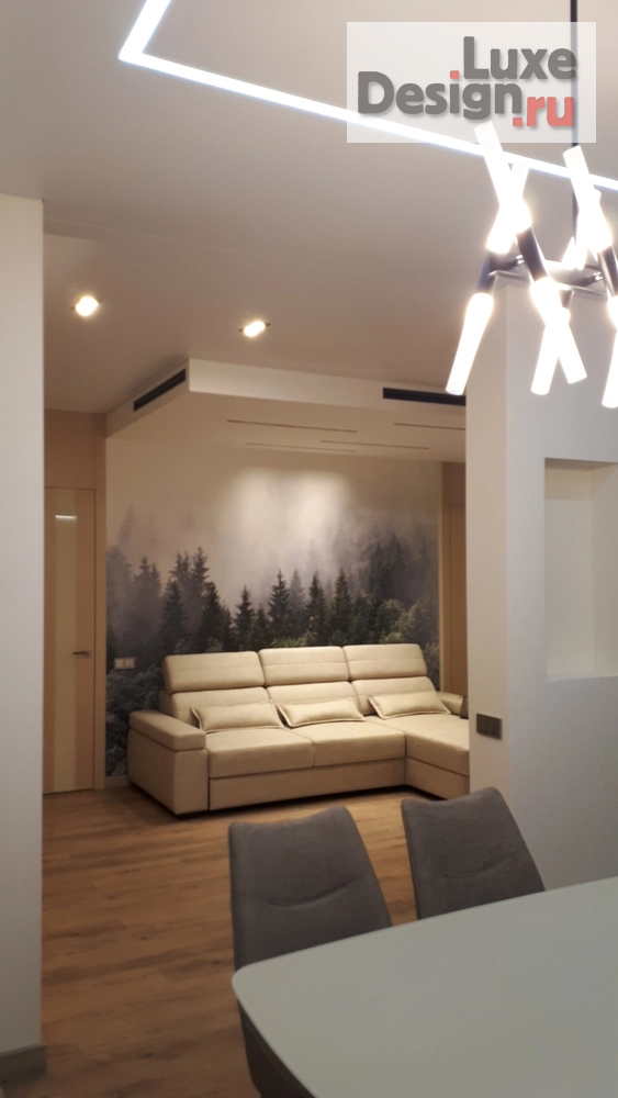 Дизайн интерьера гостиной "Студия Комфорт А Интерьер  Кухни-гостиной" (фото 4)