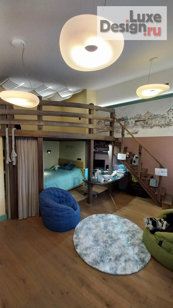 Дизайн интерьера детской "Архитектурно -Интерьерная студия КомфортА ** Детская комната** в загородном доме" (фото 4)