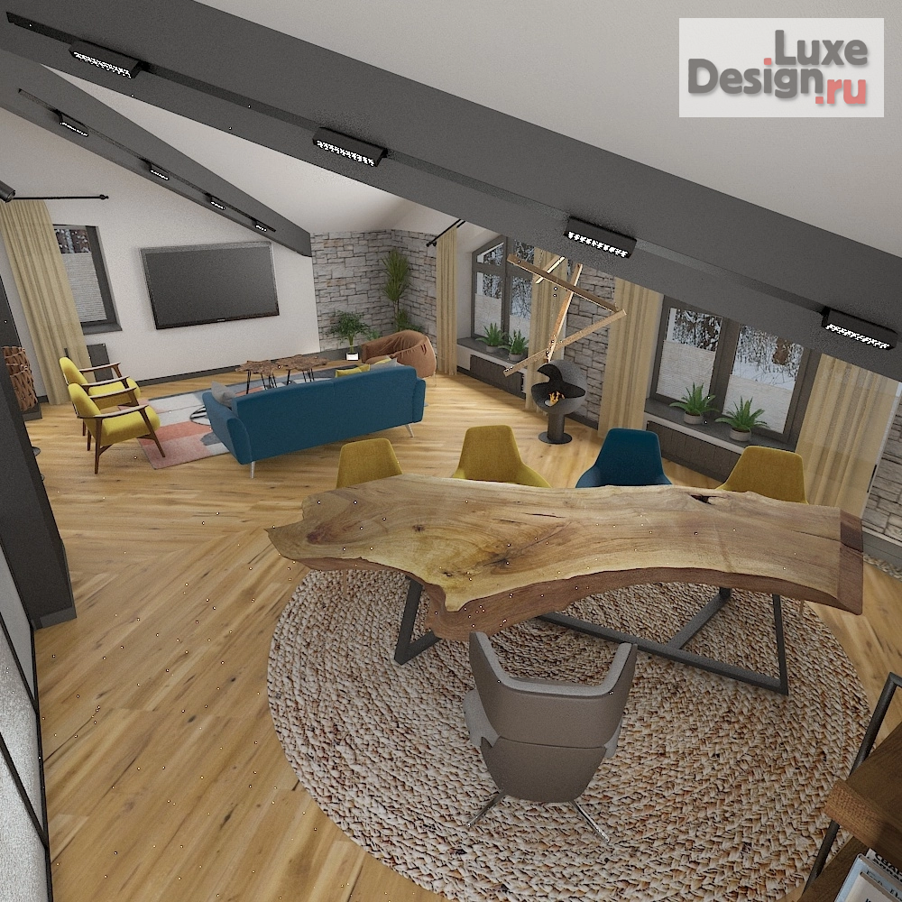 Дизайн интерьера кабинета "Архитектурно -Интерьерная студия КомфортА *** Кабинет в загородном доме" (фото 13)