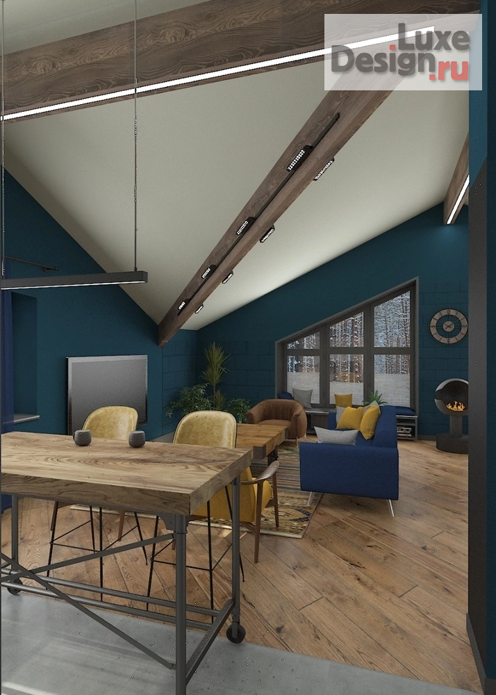 Дизайн интерьера кабинета "Архитектурно -Интерьерная студия КомфортА *** Кабинет в загородном доме" (фото 5)