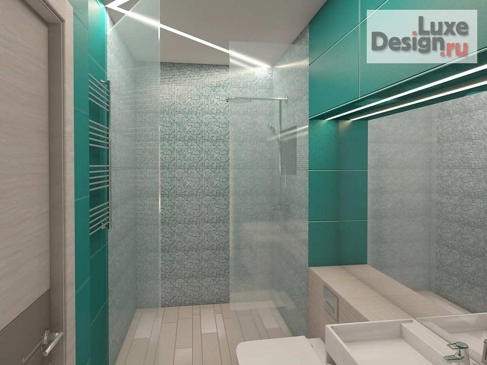 Дизайн интерьера ванной "Архитектурно -Интерьерная студия КомфортА ** Дизайн интерьера санузлов  в  городской квартире " (фото 7)