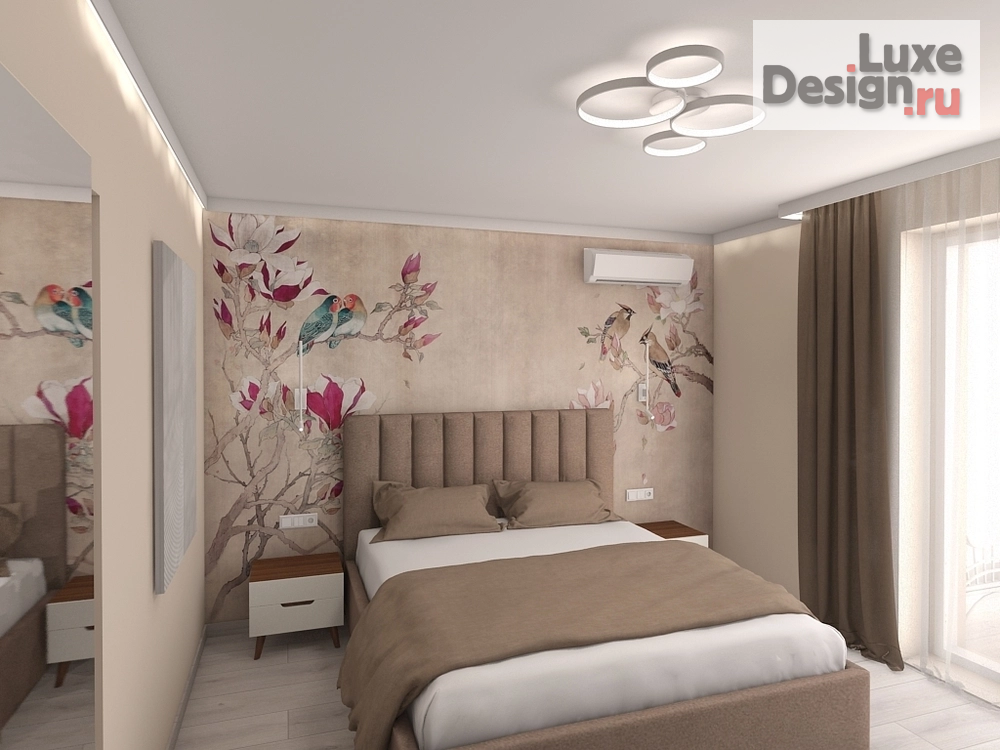 Дизайн интерьера спальни "Архитектурно -Интерьерная студия КомфортА ** Спальня" (фото 1)