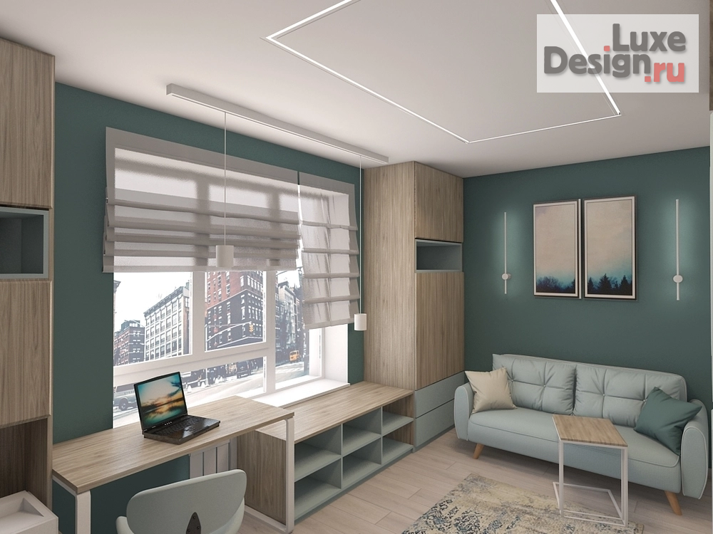 Дизайн интерьера кабинета "Кабинет" (фото 1)