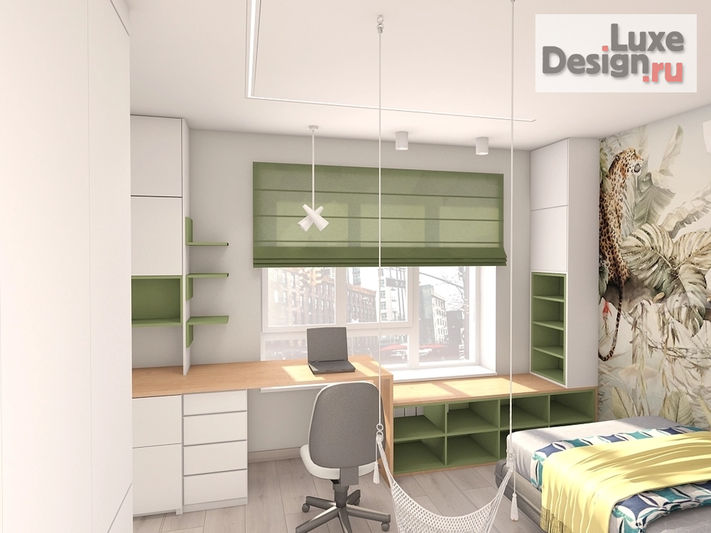 Дизайн интерьера детской "Архитектурно -Интерьерная студия КомфортА ** Детская для девочки * подростка" (фото 1)