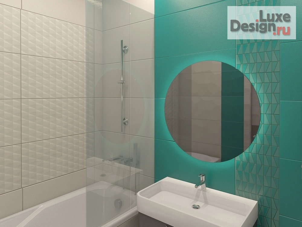 Дизайн интерьера ванной "Архитектурно -Интерьерная студия КомфортА ** Дизайн интерьера санузлов  в  городской квартире " (фото 11)