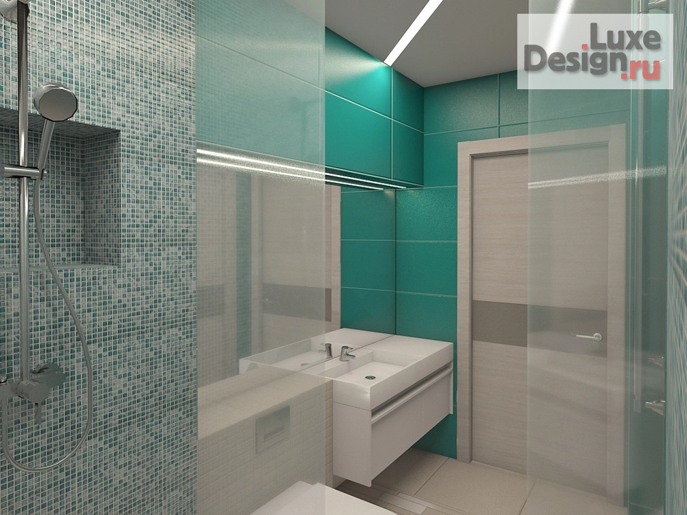 Дизайн интерьера ванной "Архитектурно -Интерьерная студия КомфортА ** Дизайн интерьера санузлов  в  городской квартире " (фото 8)
