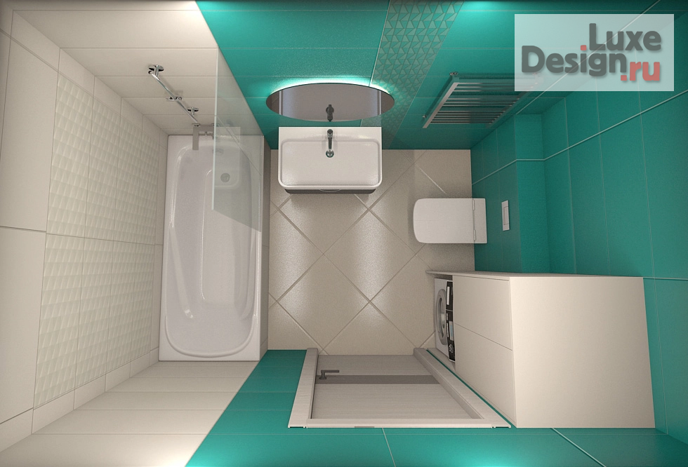 Дизайн интерьера ванной "Архитектурно -Интерьерная студия КомфортА ** Дизайн интерьера санузлов  в  городской квартире " (фото 10)