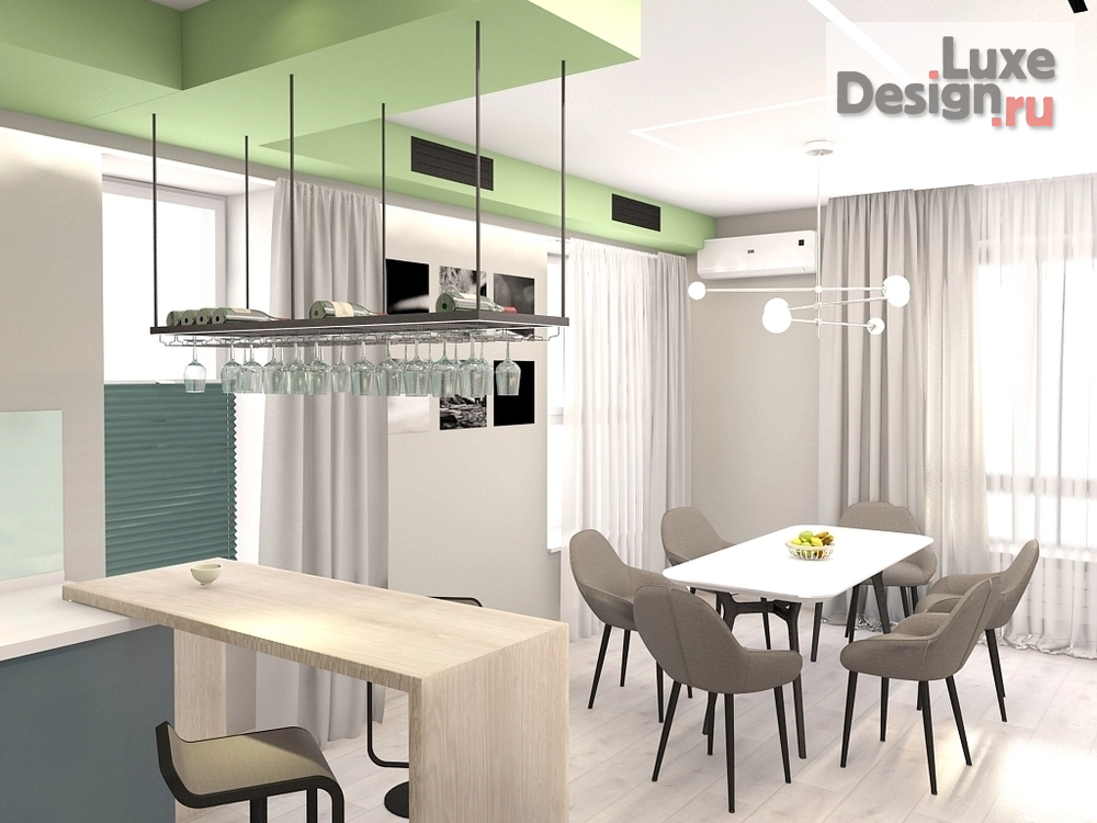 Дизайн интерьера гостиной "Студия Комфорт А Интерьер  Кухни-гостиной" (фото 17)