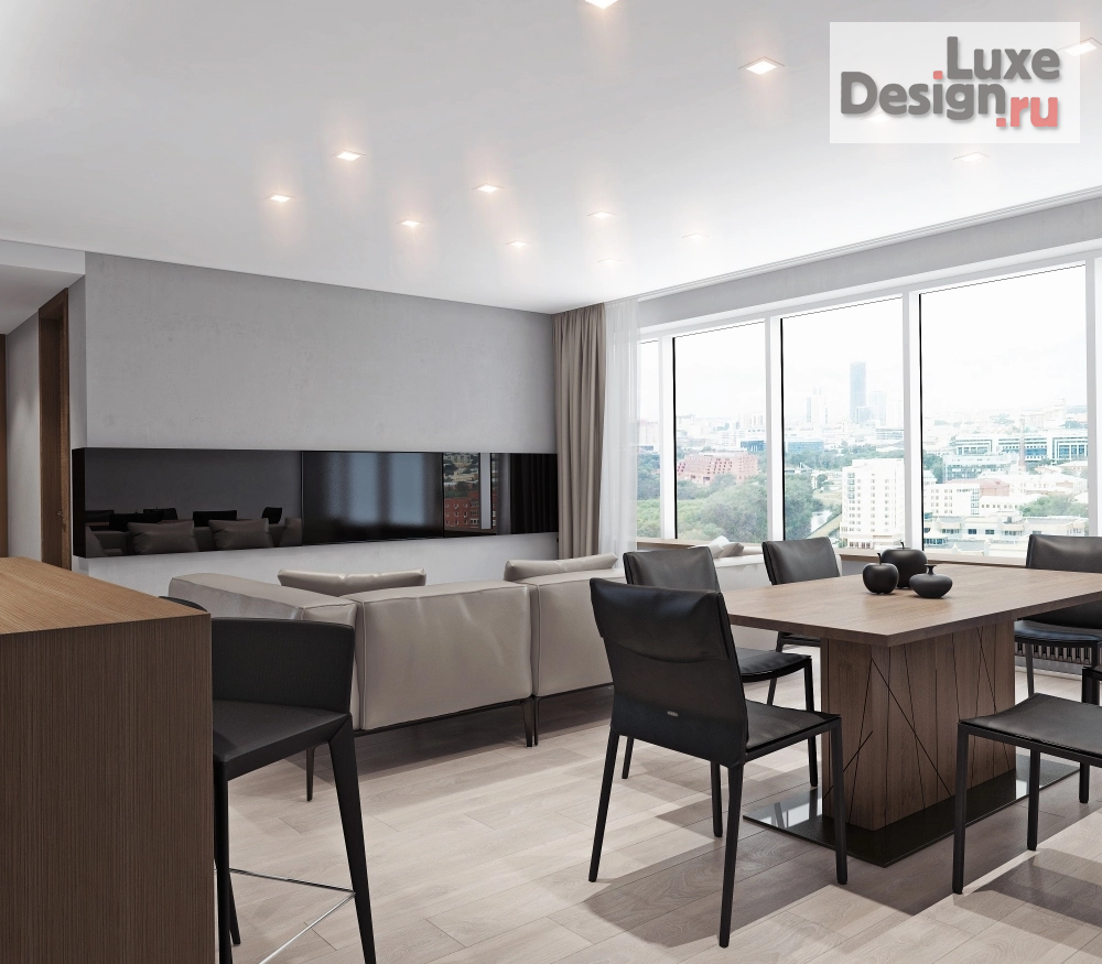 Дизайн интерьера трехкомнатной квартиры "Интерьер квартиры в стиле минимализм" (фото 3)