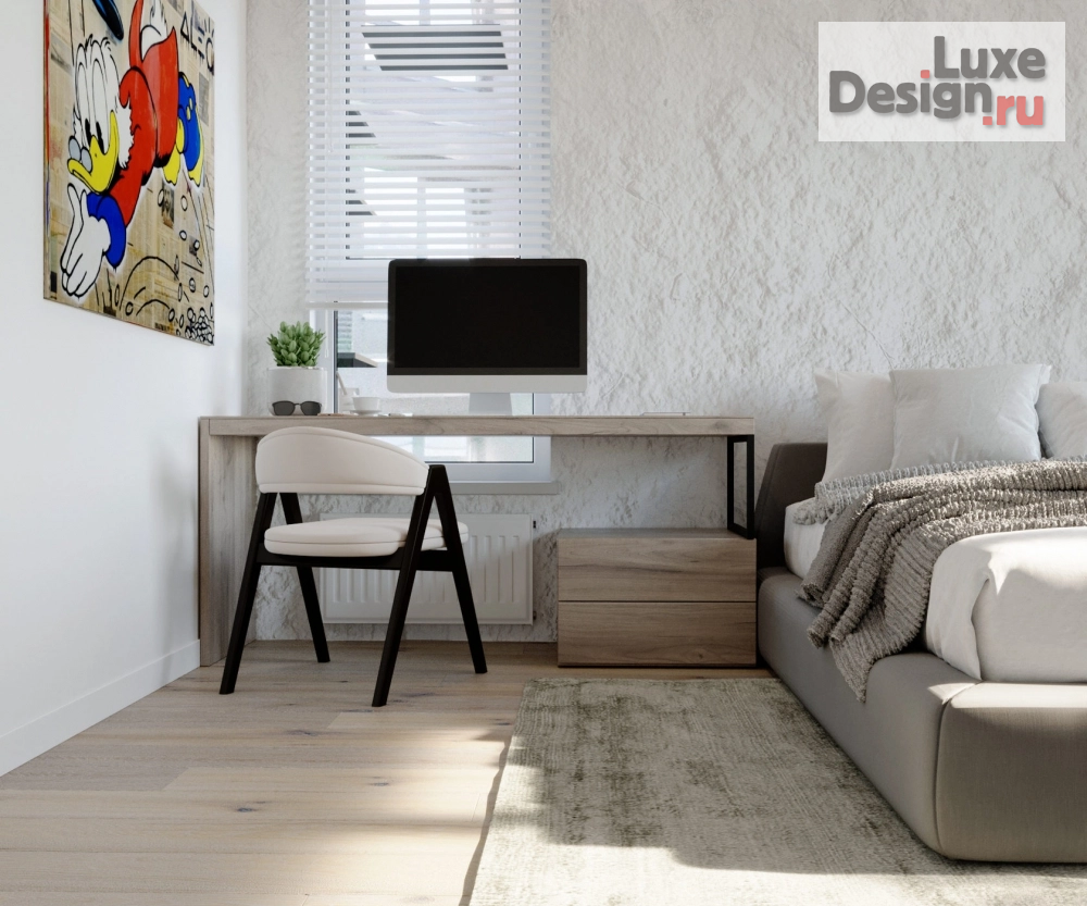 Дизайн интерьера трехкомнатной квартиры "Дизайн-проект в ЖК Клевер Парк г.Екатеринбург" (фото 8)