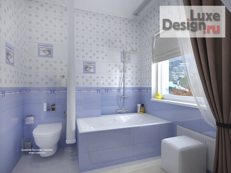 Дизайн интерьера ванной "Детская ванная комната в Зуброво" (фото 2)