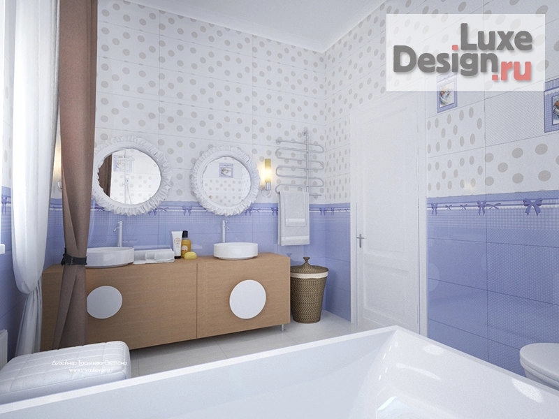 Дизайн интерьера ванной "Детская ванная комната в Зуброво" (фото 3)