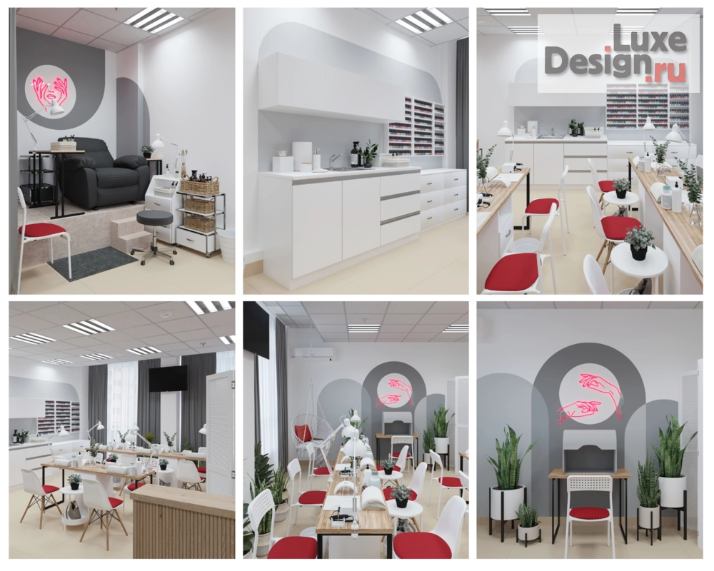 Дизайн интерьера салона красоты "Дизайн маникюрного салона" (фото 3) от дизайнера Ахметьянова Екатерина Дизайн интерьера салона красоты "Дизайн маникюрного салона" (фото 3)