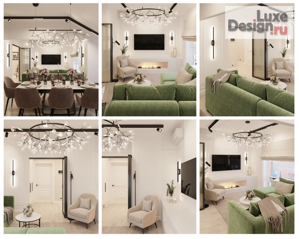 Дизайн интерьера четырехкомнатной квартиры "Квартира в ЖК Зеленый квартал" (фото 5)