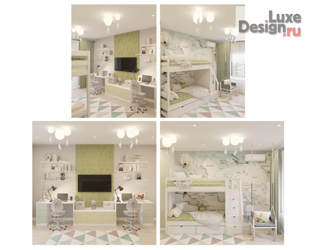 Дизайн интерьера четырехкомнатной квартиры "Квартира в ЖК Зеленый квартал" (фото 10)