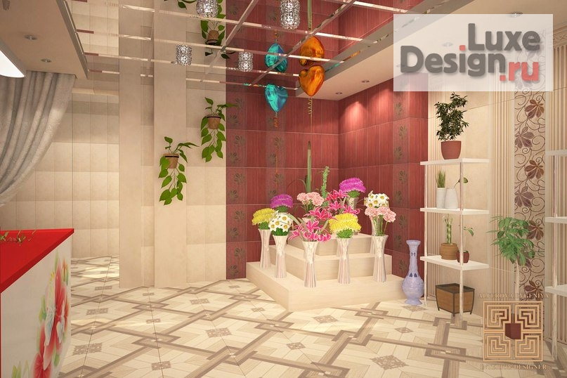 Дизайн интерьера бутика "Магазин цветов" (фото 8)