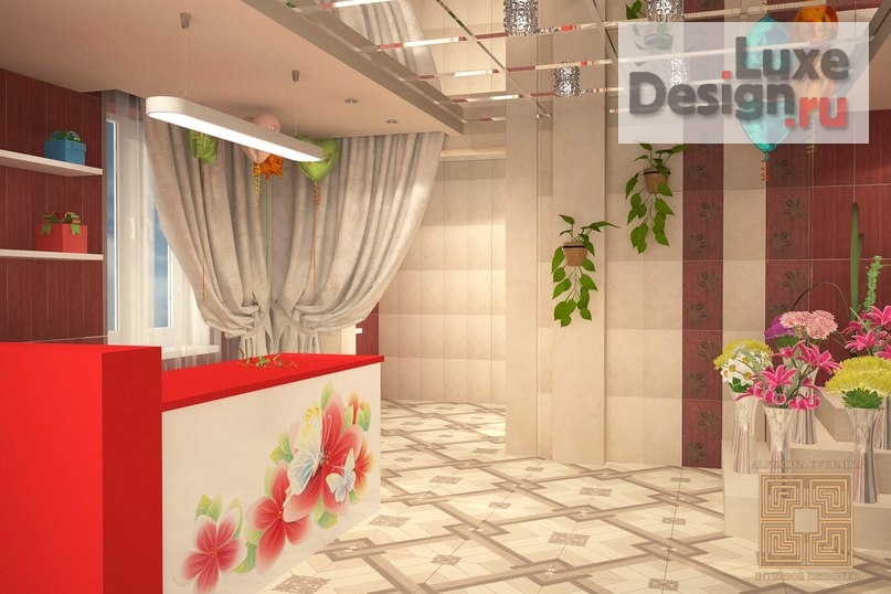 Дизайн интерьера бутика "Магазин цветов" (фото 9)