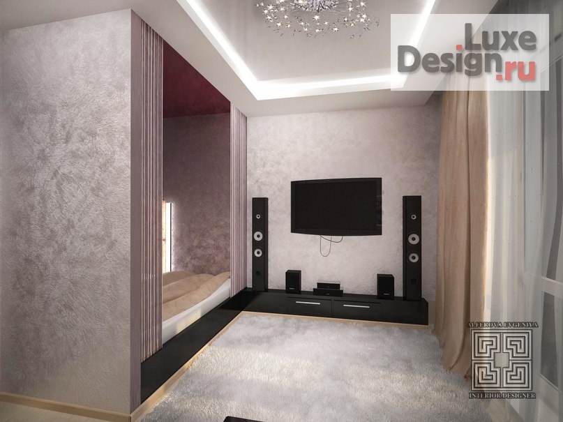 Дизайн интерьера однокомнатной квартиры "Спальня ул. Щербакова" (фото 4)