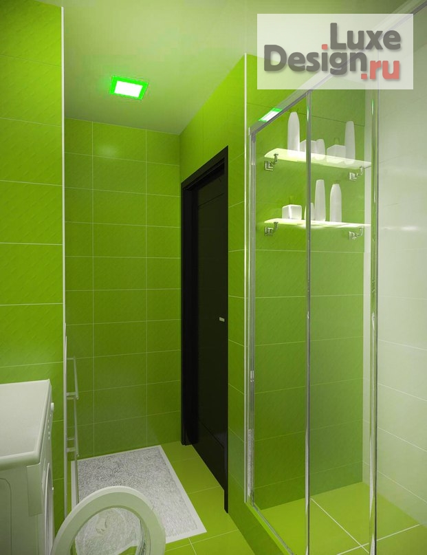 Дизайн интерьера однокомнатной квартиры "Ванная комната ул. Щербакова" (фото 4)