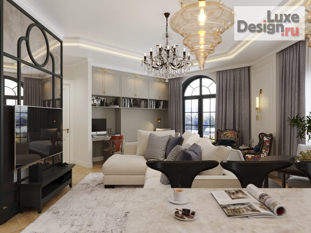 Дизайн интерьера двухкомнатной квартиры "Дизайн проект квартиры по ул. Комсомольской" (фото 2)