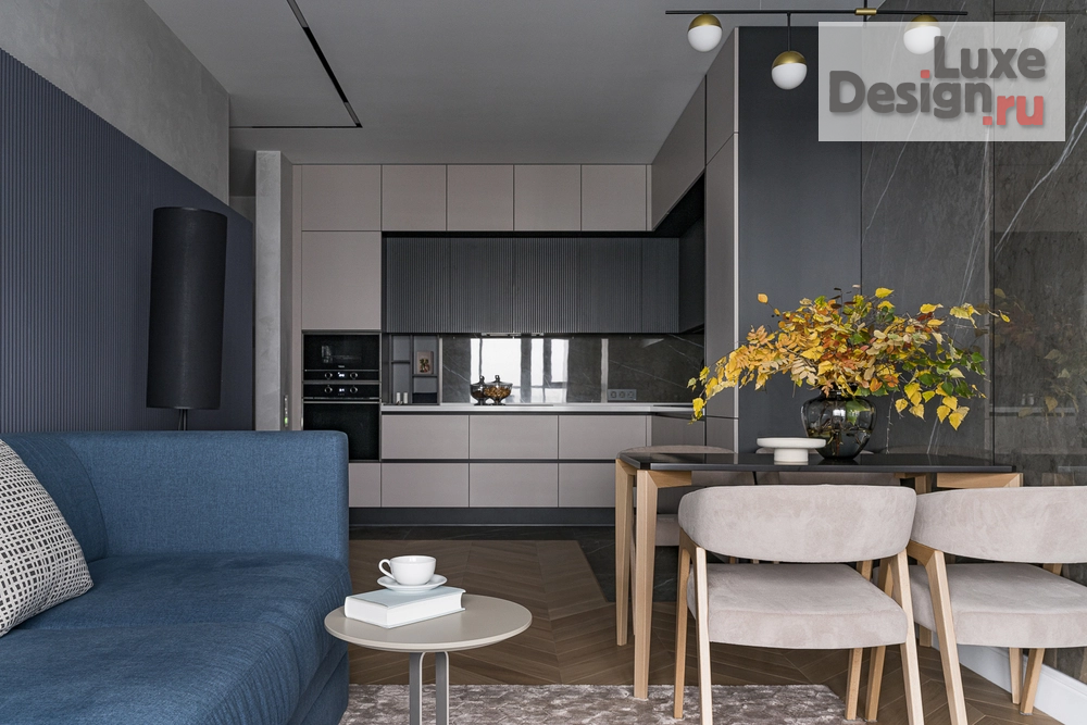 Дизайн интерьера двухкомнатной квартиры "Реализованный проект в ЖК "Нагорный"" (фото 1)